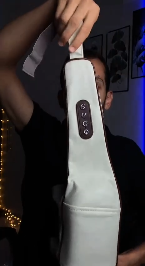 مدلك العجن جهاز تدليك حراري متعدد الوظائف للجسم والكتفين Appareil de Massage Multifonctionnel Thermique pour le Corps et les Epaules Masseur pétrissage trapèzes