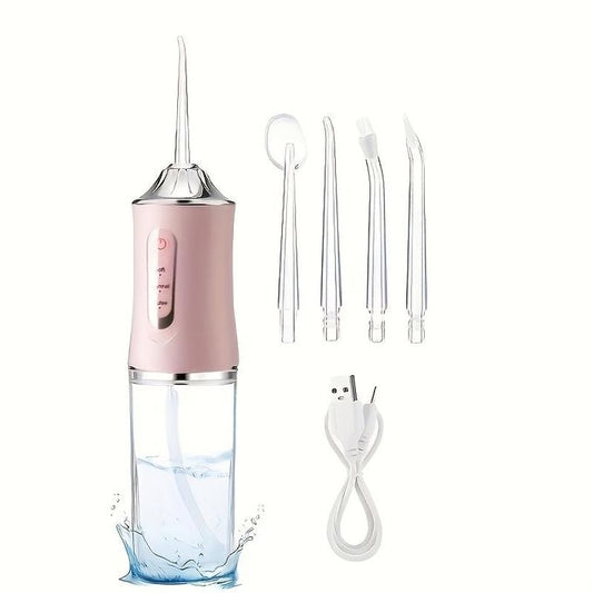 Fil Dentaire Portable Sans Fil Irrigateur Oral Nettoyage خيط تنظيف الأسنان لاسلكي محمول، جهاز ري الفم، 3 أوضاع، منظف أسنان