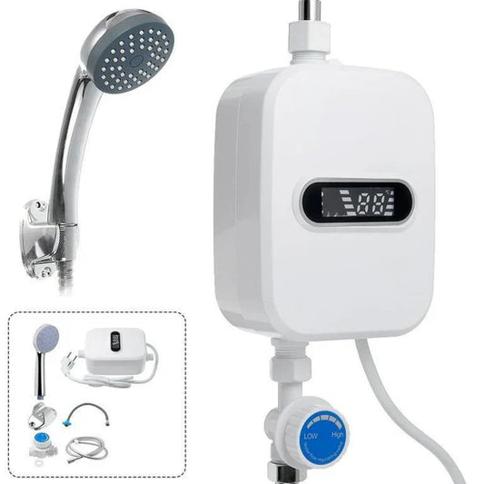 Model RX-021 سخان مياه كهربائي صغير بدون خزان 3500W Mini chauffe-eau électrique sans réservoir