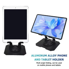 حامل كمبيوتر لوحي من الألومنيوم يدور 360 درجة، حامل سطح مكتب Support de tablette rotatif 360 en aluminium, Aluminium alloy bracket for tablet computer