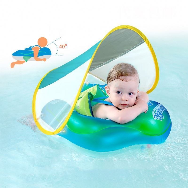 عوامة سباحة مزودة بمظلة ومقعد سباحة Bouée de natation pour bébé