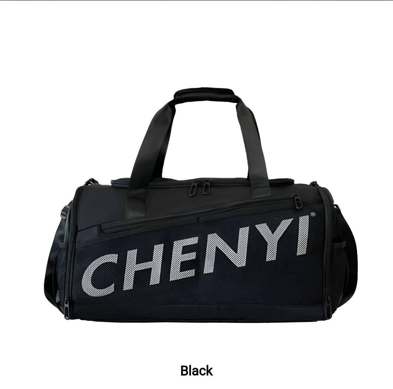 CHENYI Sac de voyage moyen à lettres à poches حقيبة سفر متوسطة الحجم مع جيوب