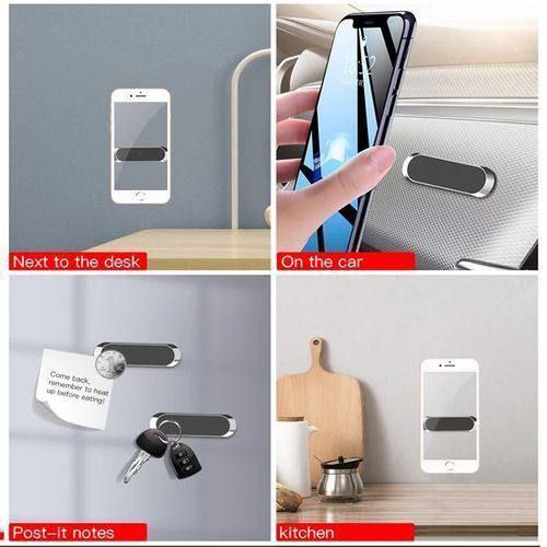 حامل سيارة صغير  للهواتف المحمولة والمفاتيح والورق أسود Support de téléphone magnétique universel pour voiture