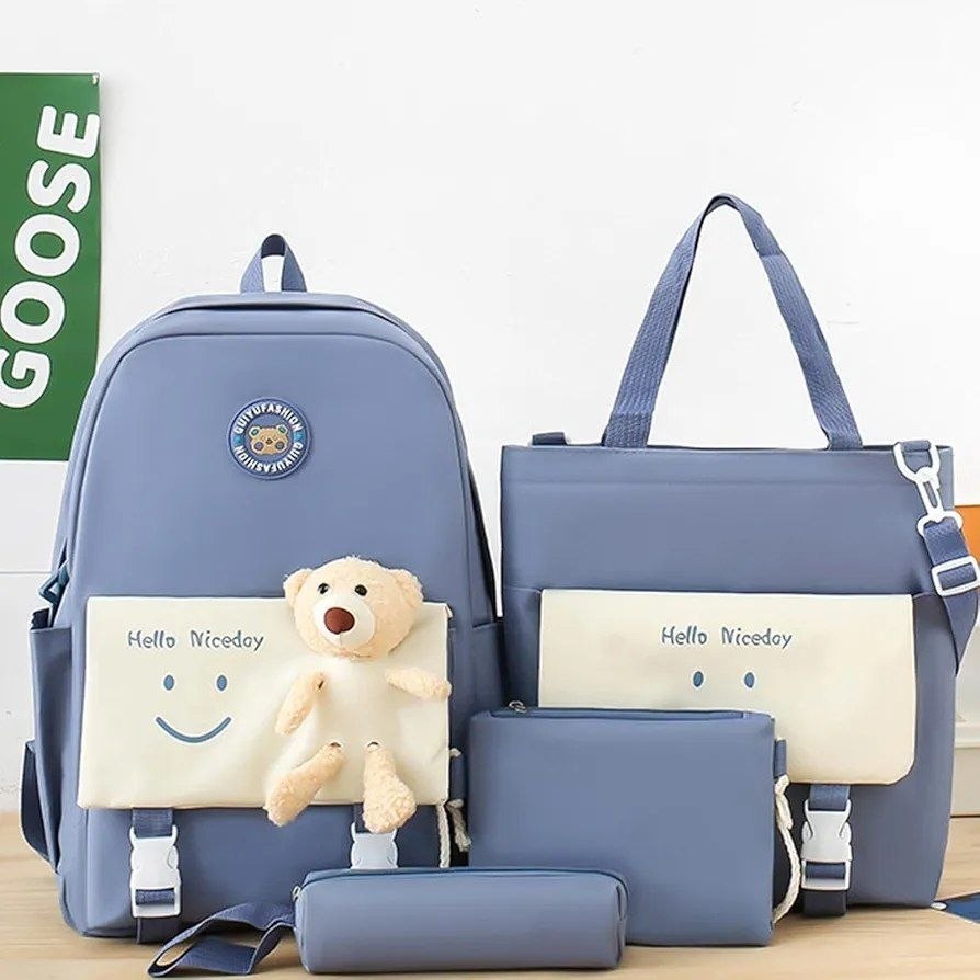 حقيبة ظهر مدرسية من 4 قطع Sac à dos scolaire 4 pièces