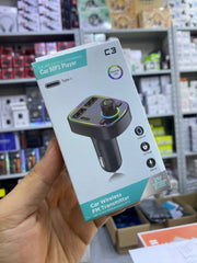 Car Wireless FM Transmitter MP3 Player C3 Type-C