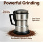 Moulin à Café Électrique Portable, Bol en Acier Inoxydable pour Grains de Café