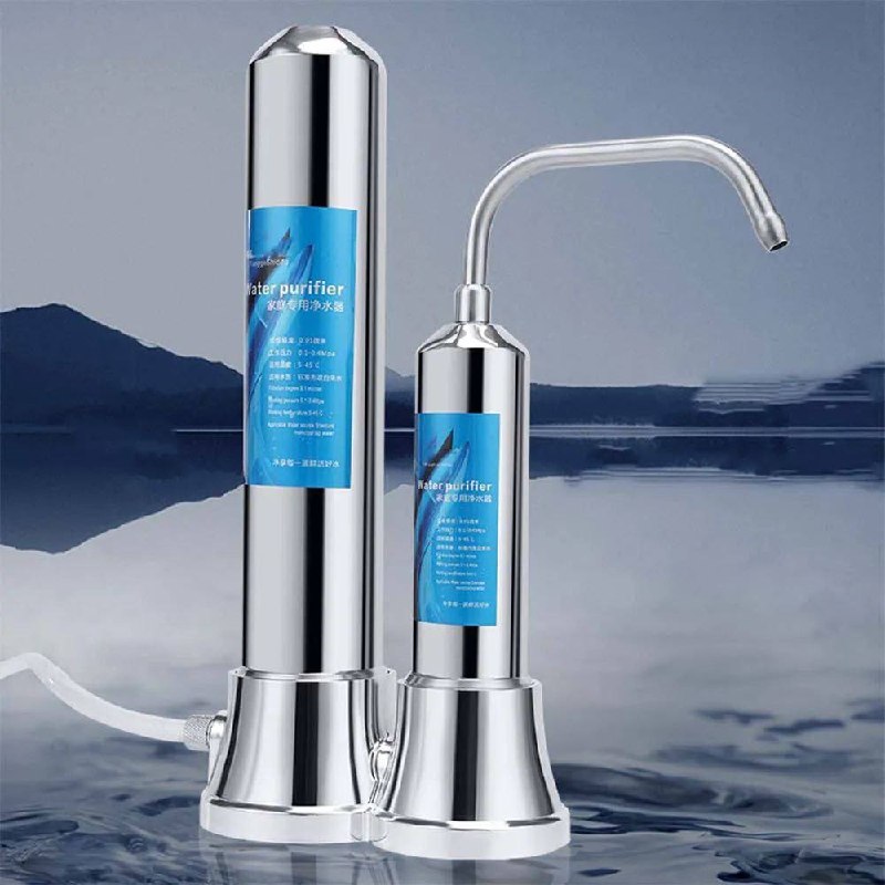 Purificateur d'eau domestique en acier inoxydable Filtre جهاز تنقية المياه المنزلي المصنوع من الفولاذ المقاوم للصدأ