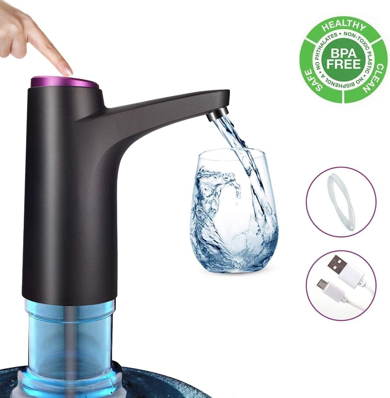 مضخة توزيع مياه كهربائية Pompe de distributeur d'eau électrique pour bidons