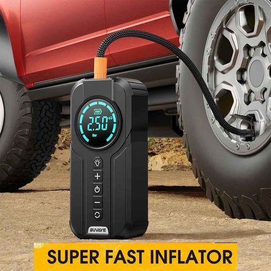 ضاغط هواء للسيارة شاحن بطارية سيارة Fast Inflator Compresseur d'air numérique portable