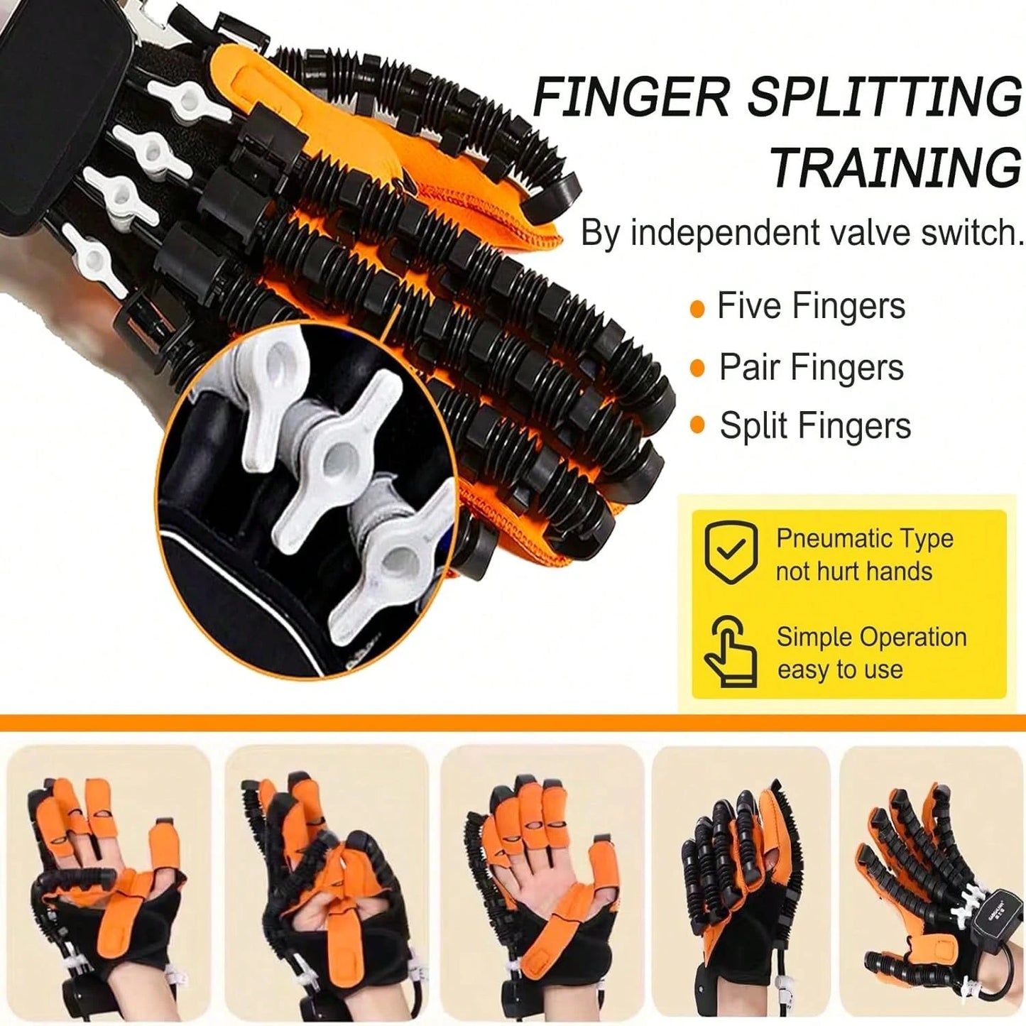 Kit de gants de rééducation robotisés مجموعة قفازات إعادة التأهيل الروبوتية