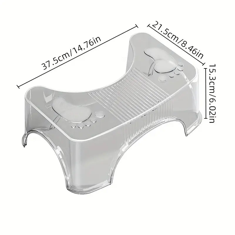 Tabouret de toilette Squatty amovible كرسي مرحاض القرفصاء شفاف متين من قطعة واحدة