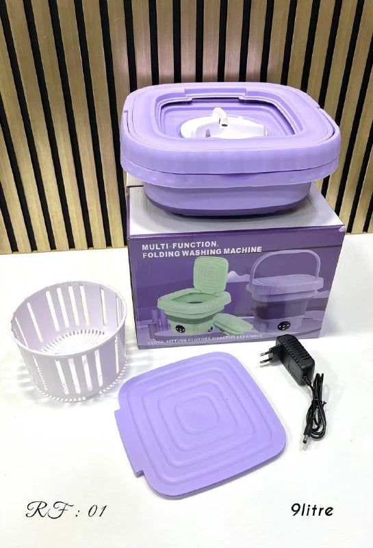 غسالة صغيرة متعددة الوظائف قابلة للطي Mini Machine à laver 9L Multi fonctions Folding Washing Machine