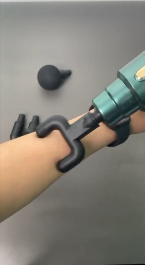 Petit pistolet de massage vert مسدس تدليك صغير أخضر شاشة لمس LCD محمول لاسلكي