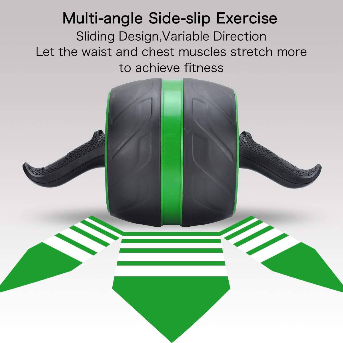 Roue à rouleaux pour abdominaux, équipement d'exercice عجلة تمارين اللياقة البدنية ، مع وسائد الركبة
