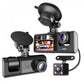 كاميرا سيارة عالية الدقة بالكامل Camera de voiture Dashcam FULL HD 1080P 3 Lens Avant, intérieur et arrière Camera Embarquée