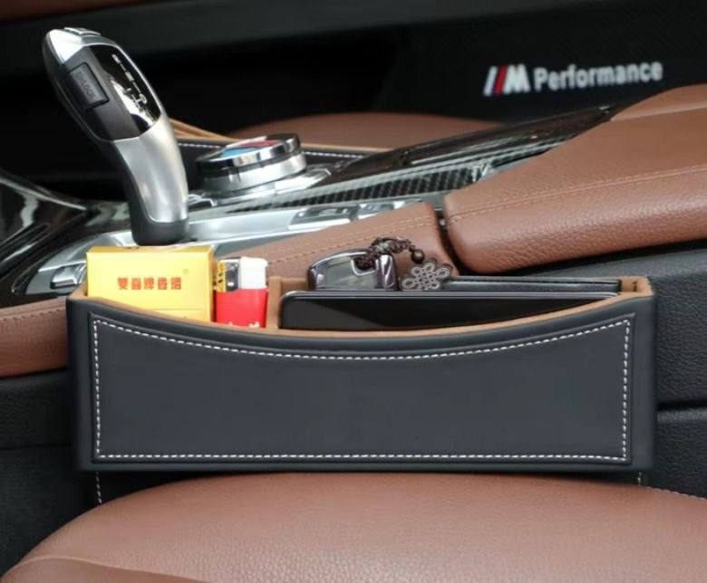 منظم سيارة أسود حجرة تخزين عملية بين المقاعد Organiseur de Voiture Noir Range-Objets Pratique entre Sièges