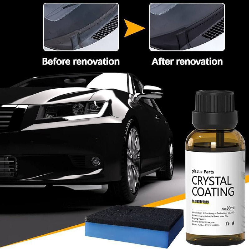 Crystal Coating Revêtement Cristal pour Voiture طلاء كريستالي للسيارات، طلاء كريستالي للأجزاء البلاستيكية