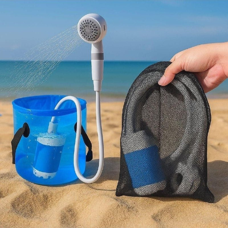 Mini pompe de douche portable