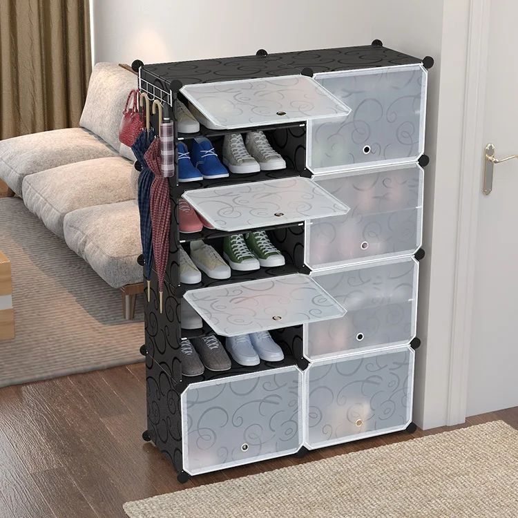 16-Tier Large Plastic Shoe Rack  JL 02_ 8L  رف الأحذية من البلاستيك ذو 16 طبقة
