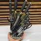 Pack 9pcs couteaux STAINLESS STEEL