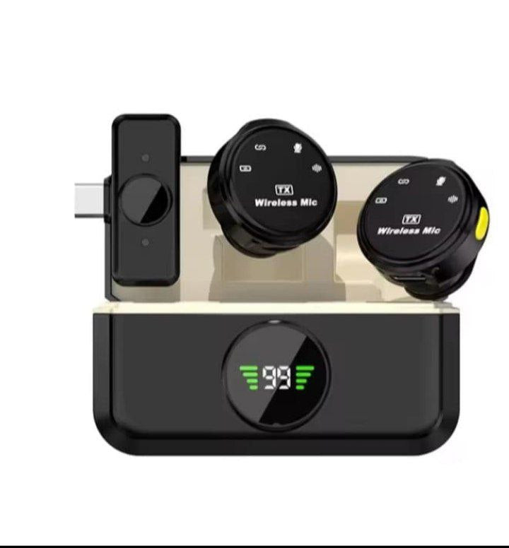 ميكروفون لاسلكي Q81 Lightning لأجهزة iOS مزود بمكثف مانع للضوضاء Microphone Q81 sans fil Lightning iOS Condensateur Annulation Du Bruit