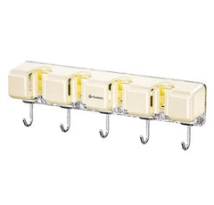 Support mural pour balai et serpillière auto-adhésif, support multifonction pour cuisine حامل مكنسة وممسحة مثبت على الحائط ذاتي اللصق، منظم مطبخ متعدد الوظائف