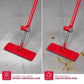 ممسحة مسطحة تعمل بدون استخدام اليدين، مزودة بنظام تنظيف مع عصر. Vadrouille plate mains libres, dotée d'un système de nettoyage avec essorage.