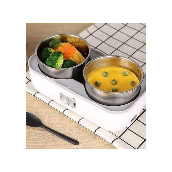طباخ بخار كهربائي  lunch box gris Cuiseur à vapeur électrique boîte a isolation thermique