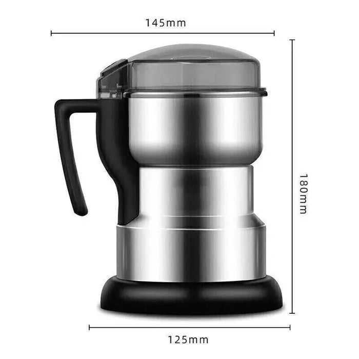 Moulin à Café Électrique Portable, Bol en Acier Inoxydable pour Grains de Café
