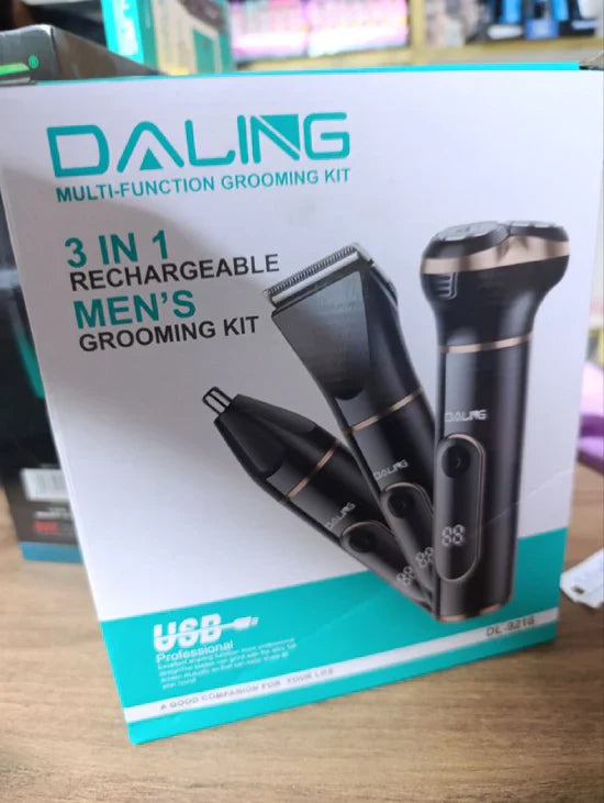 DL6-9216 Daling 3in1 Rechargeable Grooming kit