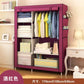 خزانة تخزين من القماش الرمادي مع أرفف وسكة تعليق Storage wardrobe Armoire de rangement en tissu Gray avec étagères