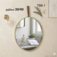 مرآة حائط دائرية بتصميم أنيق وبسيط، قطعة ديكور Miroir mural rond au design épuré et élégant pièce décorative