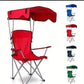 كرسي التخييم قابل للطي ومجهز بمظلة واقية Chaise de camping pliable et équipée d'un auvent de protection