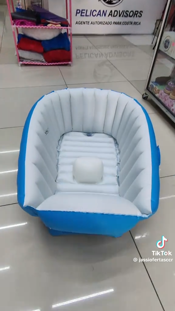 Baignoire gonflable pour bébé ,portable pour bébé avec pompe à air حوض استحمام قابل للنفخ للأطفال ,محمول للأطفال مزود بمضخة هواء