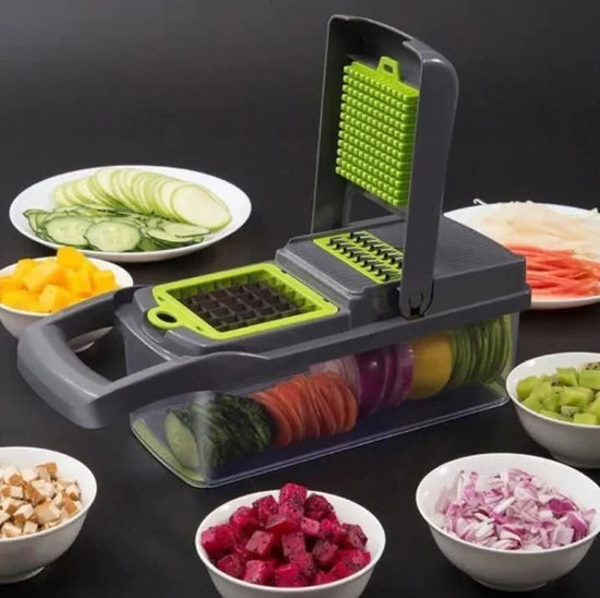 قطّاعة الخضر 16 في 1 متعددة الوظائف Trancheuse à légumes multifonctionnelle 16 en 1 Coupe-légumes