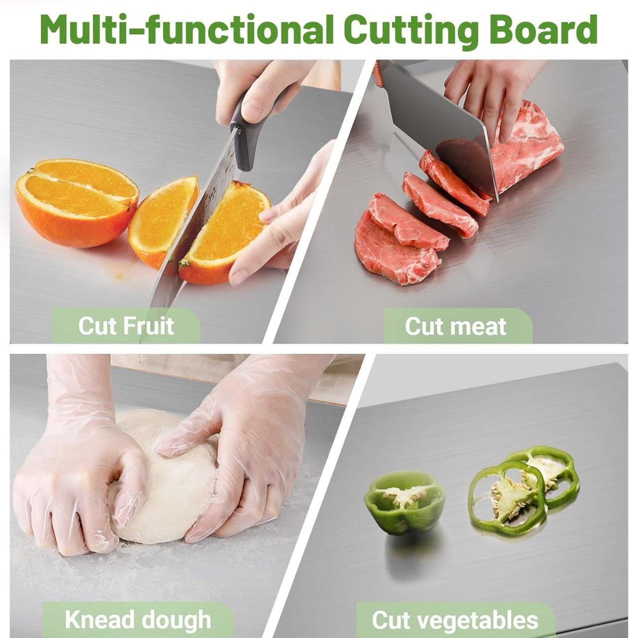 ألواح عمل من الفولاذ المقاوم للصدأ للمطبخ والحلويات Planches de Travail en Acier Inoxydable pour Cuisine et Pâtisserie