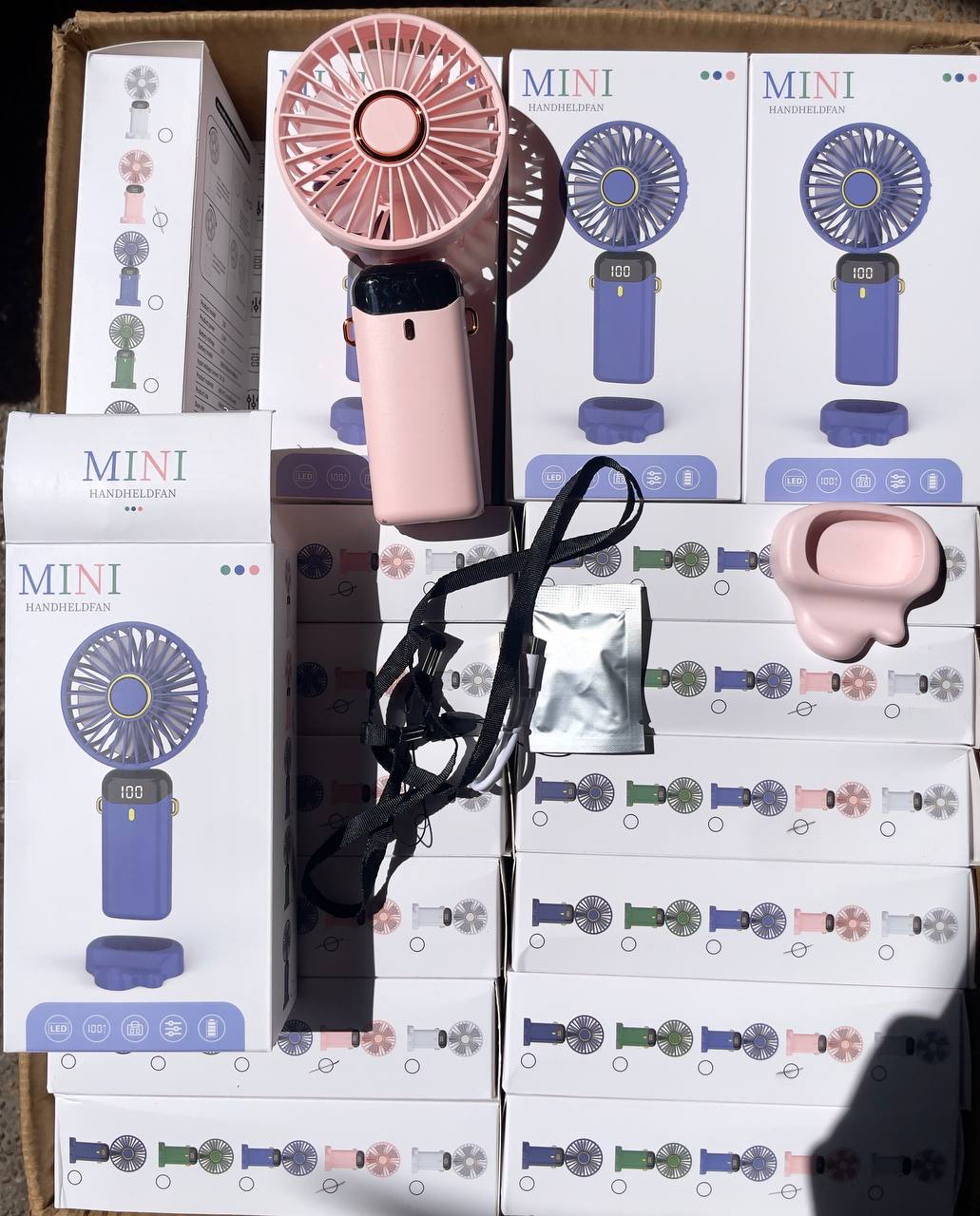 مروحة صغيرة محمولة قابلة للطي وقابلة لإعادة الشحن Mini ventilateur portable USB rechargeable pliable