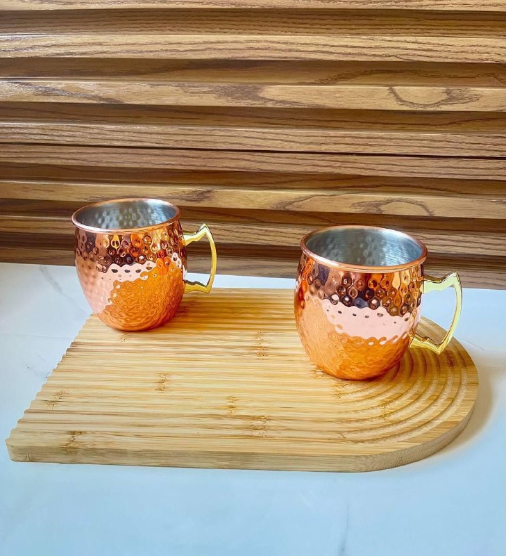 Tasses en cuivre Moscow Mule Mug أكواب نحاسية 2pcs