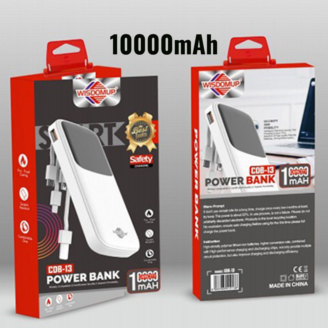 Power Bank  10000mAh Fast Charger CDB-13 WISDOMUP