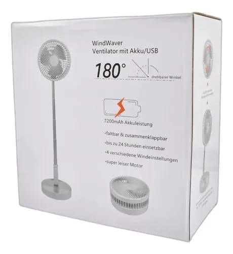 Ventilateur oscillant pliable portable à hauteur réglable, rechargeable 7200mAh مروحة محمولة قابلة للطي والتأرجح مع ارتفاع قابل للتعديل، وبطارية قابلة لإعادة الشحن