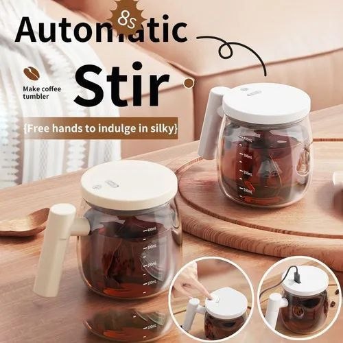 كوب كهربائي ذاتي التحريك سعة 400 مل، قابل لإعادة الشحن Tasse Auto-Remuante Électrique 400ML Mug Mélangeur Rechargeable USB
