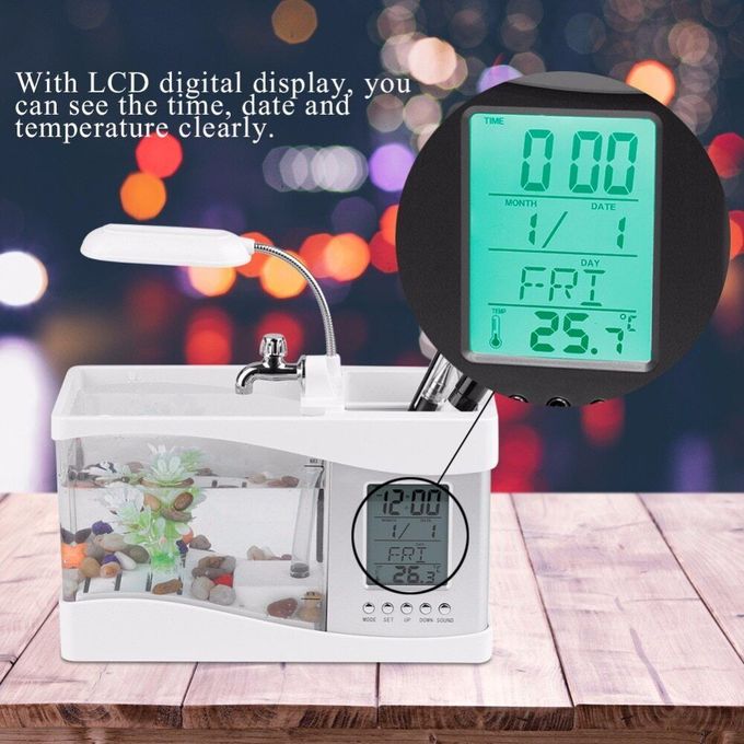 حوض أسماك صغير Mini aquarium de bureau de type nano