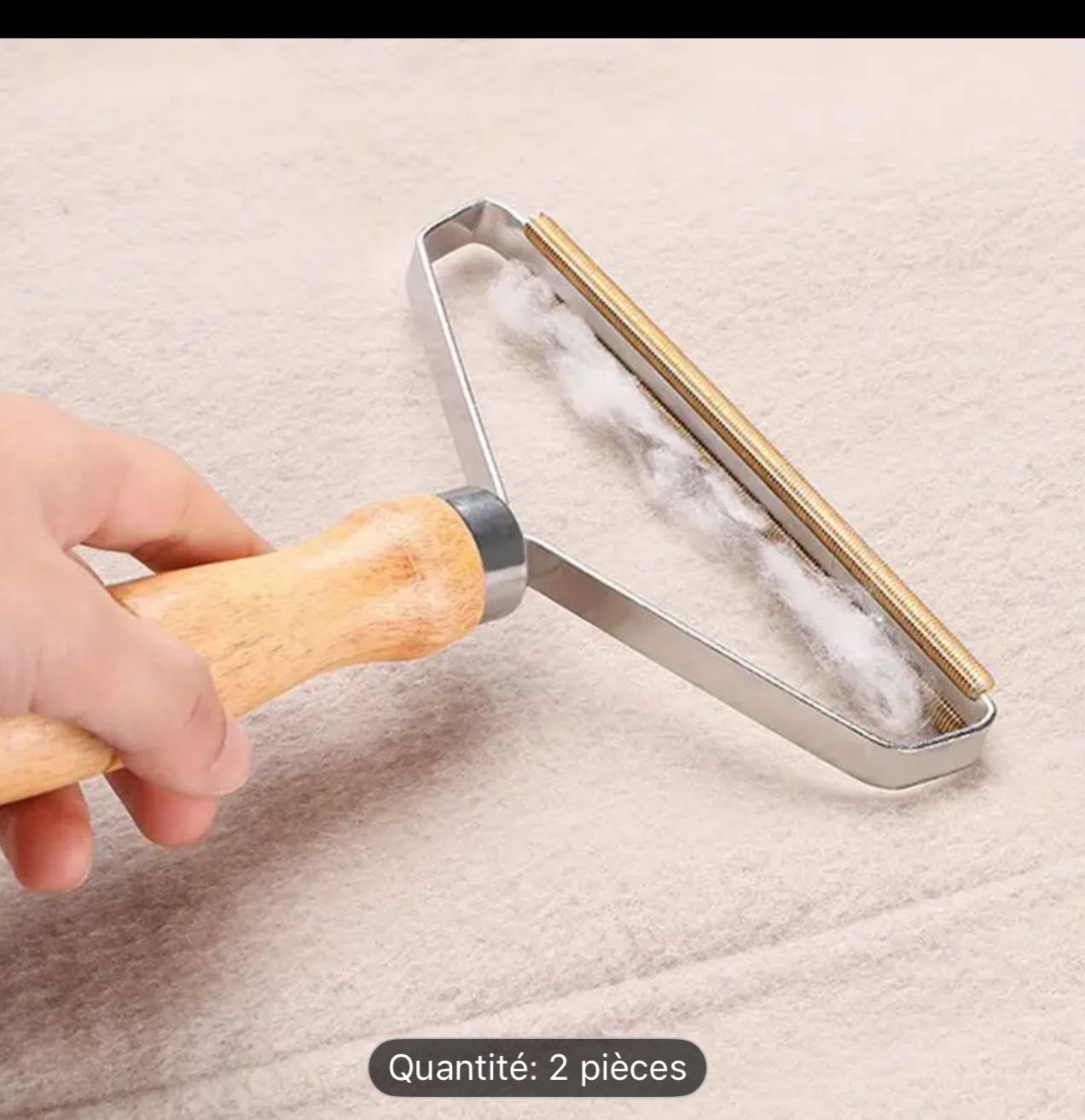 Brosse pour enlever les poils d'animaux sur vêtements فرشاة لإزالة شعر الحيوانات الأليفة من الملابس