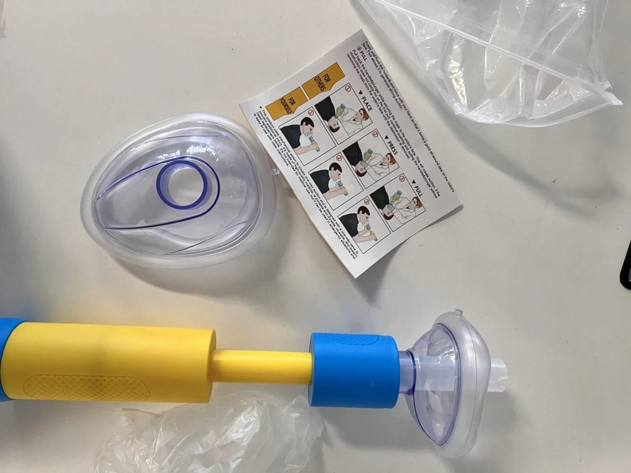 جهاز إنقاذ محمول مضاد للاختناق لحالات الطوارئ المنزلية Dispositif de secours anti-étouffement portatif pour urgence à domicile