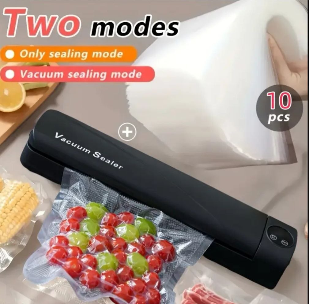 Scelleuse Sous Vide, Scelleuse à Vide avec Sacs de Fraîcheur جهاز تفريغ الهواء، جهاز تفريغ الهواء مع أكياس للحفاظ على النضارة،