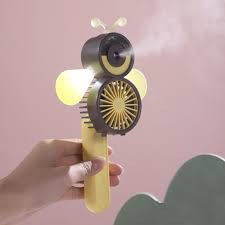 مروحة صغيرة على شكل نحلة Mini ventilateur à poignée en forme d'abeille
