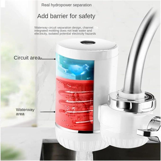صنبور سخان مياه فوري كهربائي مع عرض درجة الحرارة Robinet chauffe-eau électrique instantané avec affichage LED