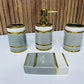 1104-5 طقم إكسسوارات حمام سيراميكي ديكوري، طقم حمام عصري من 4 قطع Porcelaine