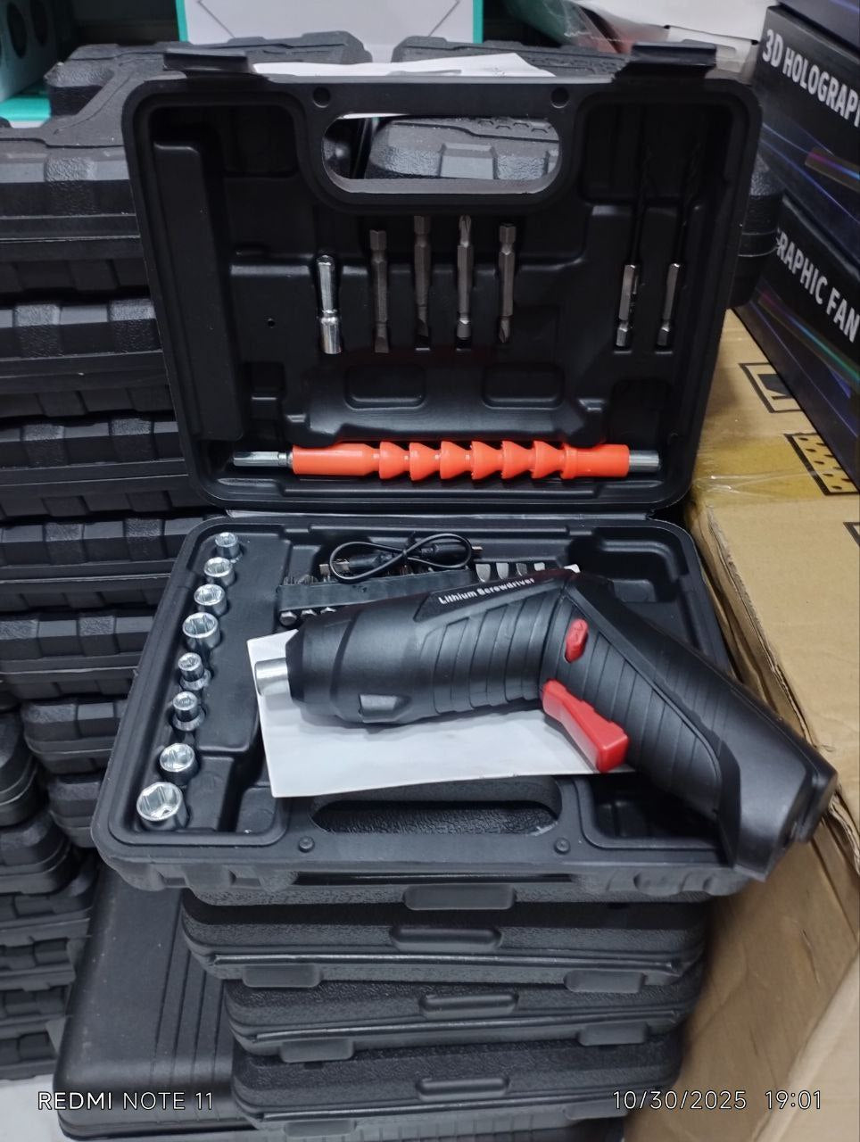 Kit de tournevis électrique sans fil طقم مفك براغي كهربائي لاسلكي