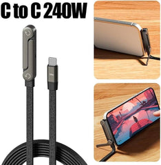 كابل شحن USB-C إلى USB-C Câble de charge USB-C vers USB-C de 240 W